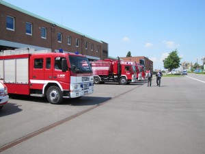 De brandweer van BASF geeft demo"s